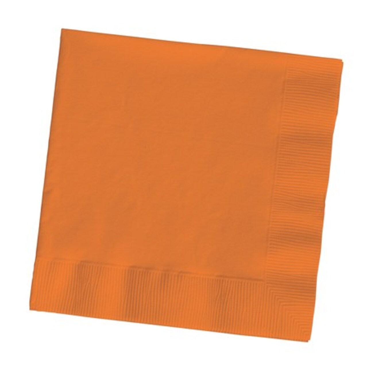 Party Central Club Pack of 500 Sunkissed Orange 3-Ply Paper Party Lunch Napkins 6.5&#x22;